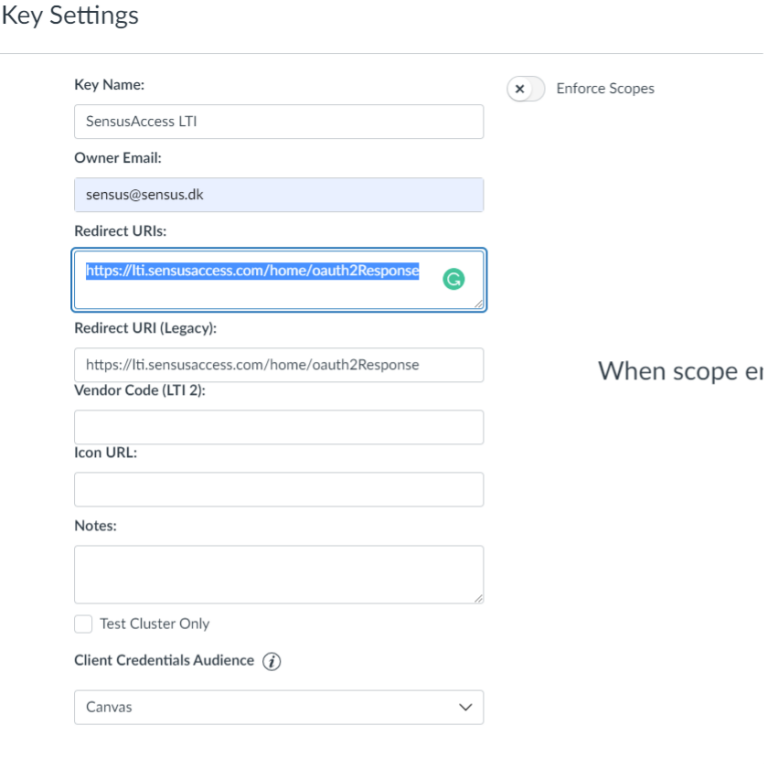 LTI Guide Reenable LTI Tool for Canvas SensusAccess